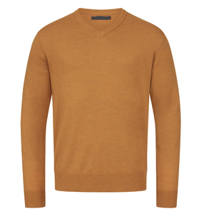 Pull en laine fine de qualité supérieure pour homme, tricoté à la main, motif uni, anti-froissement, anti-boulochage, nœud, idéal pour l'hiver et le froid - Product Image 3