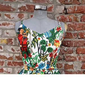 Farida Print Cotton Robe <b>Womens</b> <b>Dressing</b> <b>Gown</b> <b>Lightweight</b> Printed Bathrobe Soft Cotton Loungewear - Product Image 1