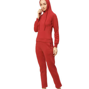 <b>Red</b> Tracksuit <b>for</b> <b>Women</b> | Full Zip <b>Hoodie</b> and Jogger Pants Set | Casual Sportswear Two Piece Outfit <b>for</b> Gym & Streetwear - Product Image 4