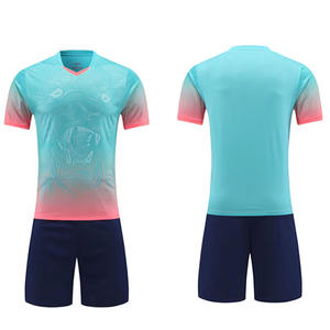 Camisetas de equipo de fútbol personalizadas de alta calidad para hombre, conjunto de uniforme de fútbol transpirable de secado rápido de manga corta de talla grande - Product Image 2