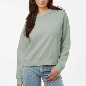 Sudadera con capucha extralarga para mujer, de forro polar, con gráficos y opciones de color personalizables - Product Image 3