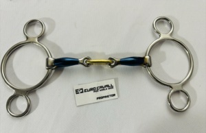 Embouts en titane, anneaux fixes à double articulation en titane Bradoon, embouts à anneau lâche pour équitation Euro Cavall Bits 2025 - Product Image 4