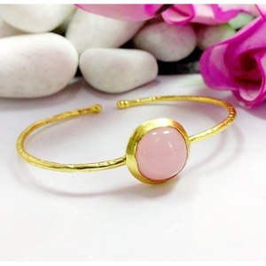 SOUMYA CREATIONS Brass & Gold Plated <b>Rainbow</b> Moonstone Boho Style Cuff <b>Bracelets</b> Fashion Gemstone Jewelry Gift - Product Image 3