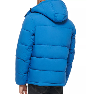 Chaqueta acolchada impresa OEM personalizada al por mayor para hombre, chaqueta de invierno con logotipo personalizado para hombre, chaquetas acolchadas con bolsillo para hombre - Product Image 2