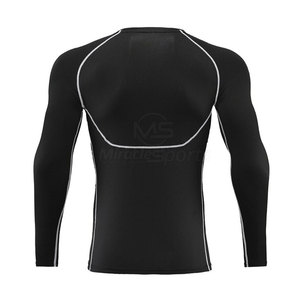 Chemises de compression personnalisées avec votre propre logo pour hommes Chemises de compression à manches longues à séchage rapide pour hommes - Product Image 2