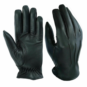 Gants de conduite en cuir pour femmes aspect classique lisse Gants de conduite en cuir d'agneau souple et flexible pour le confort Gants de conduite en cuir - Product Image 4
