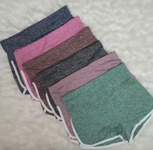 Shorts Deportivos Casuales de Cintura Alta para Mujer, Elásticos en 4 Direcciones, de Secado Rápido, 100% Algodón Transpirable, Color Liso, Novedad de Verano - Product Image 6