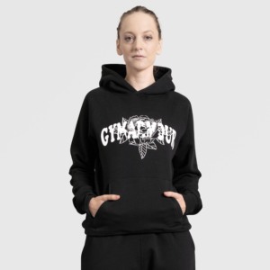 Sudadera con Capucha Negra Achievers para Entrenamientos de Otoño, Tejido de Punto Transpirable - Product Image 1