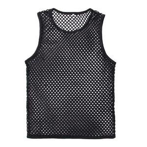 2025 <b>Black</b> Color High Quality Custom <b>Mesh</b> tank <b>Top</b> Singlets Wholesale Breathable <b>Mesh</b> tank <b>Top</b> for Men premium wear tank <b>top</b> - Product Image 1