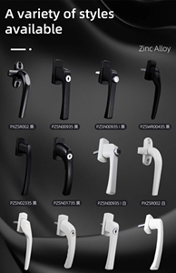 Hiện đại <span class=keywords><strong>PVC</strong></span> cửa và cửa sổ Phụ Kiện Màu Đen trượt khuôn cửa sổ xử lý cho biệt thự cho uPVC nhôm cửa ra vào và cửa sổ - Product Image 6