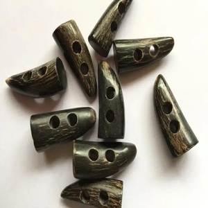 Bouton à bascule en corne de buffle, fait à la main, écologique, durable, fermeture pour manteaux d'hiver modernes, vestes, vêtements - Product Image 5