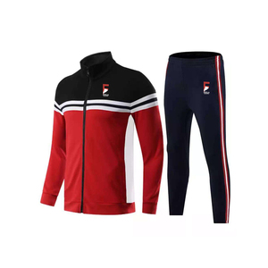 Conjunto Deportivo de Felpa 100% Poliéster para Hombre, Transpirable, de Secado Rápido, Pantalón con Cremallera Completa, Color Personalizado para Otoño - Product Image 1