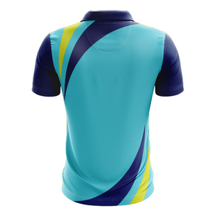 เสื้อโปโลสำหรับผู้ชายเสื้อลำลองมีกระดุมพิมพ์ลายสำหรับกีฬาปักลายด้วยซับลิเมชัน - Product Image 4