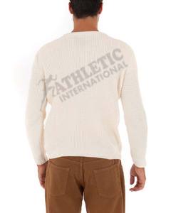 สเวตเตอร์คอกลมสำหรับผู้ชายเสื้อสเวตเตอร์ระบายอากาศได้ดีปรับแต่งขนาดได้2023ดีไซน์ไม่ซ้ำใคร - Product Image 4