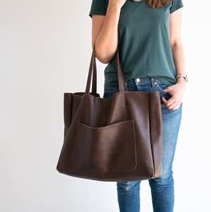 Women's Genuine Leather <b>Vintage</b> Waterproof <b>Tote</b> <b>Bag</b> Customizable Color & Logo High Quality LTB-0116 - Product Image 1
