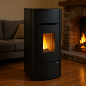 MARIELLA Poêle à granulés noir 7 kW 5 étoiles Classe A+ 1294802 - Product Image 3