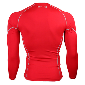 เสื้อแรชการ์ดแห้งเร็วสำหรับออกกำลังกาย เสื้อแขนยาวสำหรับผู้ชาย เสื้อกีฬาแรชการ์ดสำหรับผู้ชาย เสื้อรัดกล้ามเนื้อแบบกำหนดเองได้ - Product Image 4