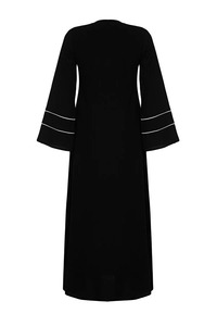 Beau caftan marocain dans un nouveau design fait à la main vêtements traditionnels musulmans avec des perles de pierre fonctionnent magnifiquement coloré - Product Image 4