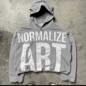 เสื้อฮู้ดดี้โอเวอร์ไซส์ผู้ชาย ล้างน้ำ ทรงหลวม ไหล่ตก สไตล์ดิสเทรส ฮิปฮอป สตรีทแวร์ - Product Image 5