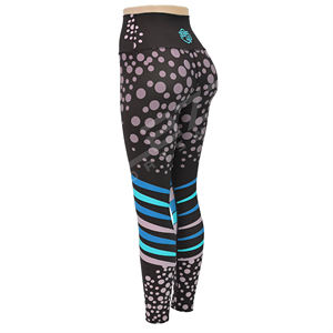 Mallas de Yoga con cintura elástica, mallas suaves de cintura alta con estampado personalizado, pantalones de Yoga coloridos, mallas informales de Fitness para mujer - Product Image 2