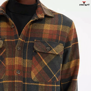 Chemise en flanelle pour homme, nouvelle mode, légère, tricotée, décontractée, prix d'usine, manches longues, respirante, séchage rapide, best-seller - Product Image 6