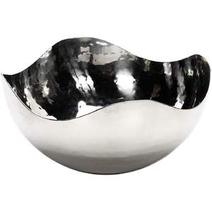 Aluminum Metal Fruit and Vegetables <b>Salad</b> <b>Serving</b> <b>Bowl</b> Glossy Finishing Metal Chocolate <b>Bowls</b> Restaurants and Hotel Usage - Product Image 1