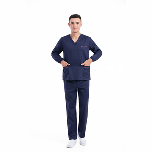 Reusable Wholesale Clinic Uniform Scrub Suit <b>Set</b> <b>Doctors</b> Scrub Suits for <b>Doctors</b> and Nurses Hospital Uniforms - Product Image 1