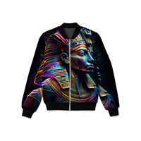 Chaqueta bomber personalizada con impresión 3D de sublimación completa, nuevo diseño, chaquetas unisex para hombres y mujeres