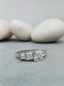 Customizable 925 Sterling Silver Solitaire Engagement Wedding Anniversary Ring VVS Diamond 14k/18k Gold Trendy Set Diamond Gifts - Product Image 2