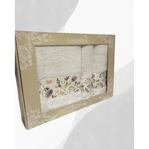 Ensemble de serviettes de bain en coton turc 100% de qualité hôtelière de luxe Séchage rapide Motif rayé pour salles de bain à domicile Haute qualité Résistant à la décoloration - Product Image 5