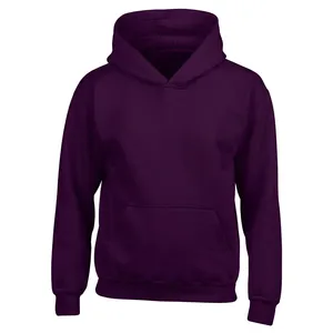 Men's <b>Purple</b> Hooded Sweatshirt Regular Fit Cotton Fleece Casual Solid Color Pocket Design Autumn Wear 2027 - Product Image 1