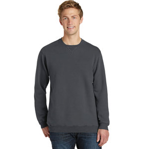 Printemps automne homme sweat 2024 col rond solide coupe ample pulls gris profond décontracté coton femme sweats - Product Image 1