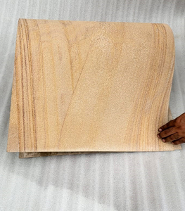 Chapa de piedra de arena de superficie Natural de bloque de pizarra flexible fino para decoración de interiores de oficina Proveedor de chapa de piedra de nueva apariencia en India - Product Image 2