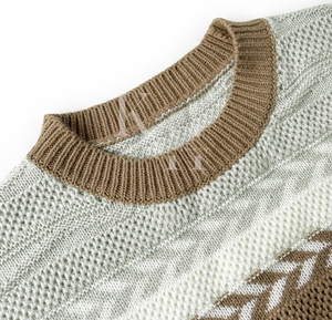 Suéter de lana transpirable de manga larga para hombre, ropa de oficina cálida de invierno con ajuste cómodo - Product Image 3