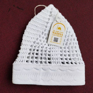 Chapeau de prière musulman pour homme en coton 100% premium tricoté à la main, bande égyptienne Masri Kufi, réglable, écologique, toutes saisons, sensation plus douce - Product Image 6