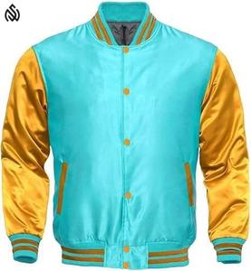 Chaqueta Universitaria Personalizada de Satén para Hombre, Ropa de Invierno con Decoración de Piel, Chaqueta de Invierno Impermeable y Transpirable - Product Image 4