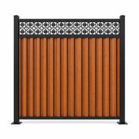 Clôture de jardin moderne en acier coloré de 2,4 mètres, panneau métallique étanche pour maison, villa, jardin, cour arrière, chantier de construction, installation facile