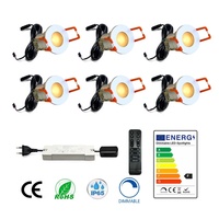 Mini ensembles de projecteurs LED pour terrasses, toits, abris de voiture et extérieur, et downlights LED avec niveau d'étanchéité IP65