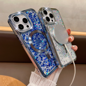 เคสโทรศัพท์กันกระแทกแบบแม่เหล็กสุดหรู ผลิตจาก TPU+อะคริลิก สีพื้น สำหรับรุ่น 16 15 14 13 12 Pro Max - Product Image 2