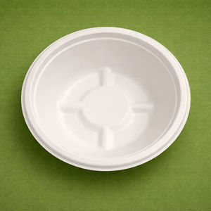 Bols de camping ronds modernes de 8 oz, compostables, biodégradables, jetables, adaptés au micro-ondes, fabriqués en bagasse, écologiques - Product Image 1