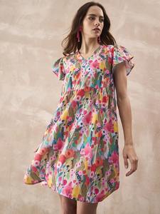 Vestido largo de algodón indio hecho a mano para mujer, ropa de fiesta con estampado Floral elegante, regalo de novia de verano, vestido de viaje con cintura Natural - Product Image 3