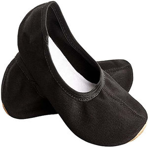 Zapatos de Ballet de PU para niños de alta calidad, zapatillas de baile de suela blanda para niñas, zapatos de gimnasia, trampolín, baile de gimnasia, zapatos de cuero blanco - Product Image 1