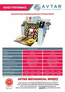 Avtar-máquina para hacer bolsas de papel - Product Image 2