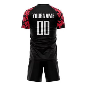 Nouveau design de vêtements d'équipe de football pour entraînement en tissu polyester sublimé personnalisé ensembles d'uniformes de maillots de football personnalisés - Product Image 3