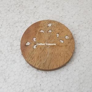 Nouveau design de décoration d'intérieur et de vente en gros de sous-verre en bois d'acacia personnalisé d'usine sous-verre en bois de noyer sous-verre en hêtre pour tasse à café et thé - Product Image 5