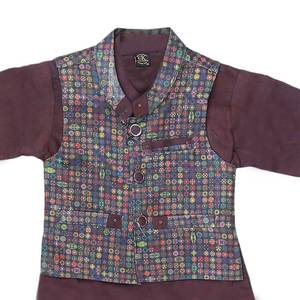 Traje de chaleco para niño - Morado oscuro - Product Image 3