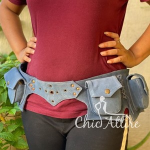 Riñonera de cuero de gamuza, cinturones de bolsillo para la cintura, riñonera elegante de cuero, cinturones de viaje multiusos - Product Image 1