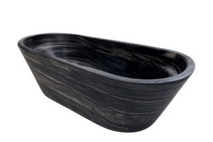 อ่างอาบน้ำหินอิสระพื้นผิวแข็งสุดหรูอ่างอาบน้ำทรงวงรีที่ทันสมัยสำหรับโครงการสปาและโรงแรมในห้องน้ำ - Product Image 2