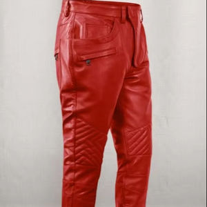 กางเกงหนังขายาวปกติคุณภาพสูงสำหรับ100% กางเกงหนังทำจากผ้าแห้งเร็วคุณภาพสูง - Product Image 1