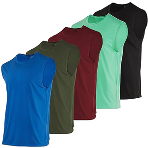 Camisetas sin Mangas para Hombre, Camiseta de Canalé de Alta Calidad, Ajustada, Tejido Básico, Camiseta de Verano para Salir, Camiseta sin Mangas para Hombre - Product Image 4